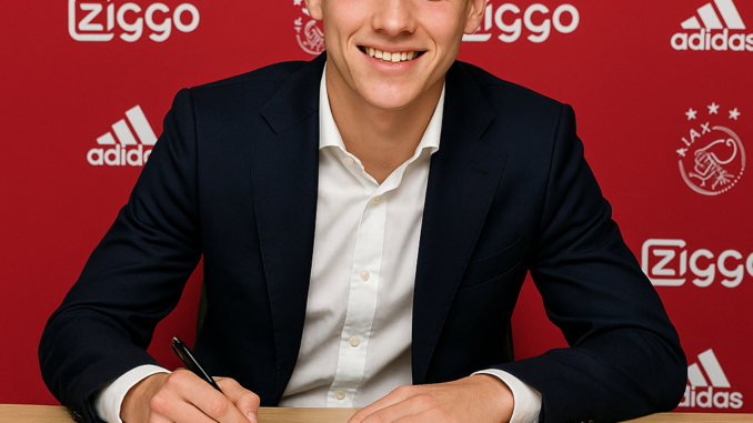 Signing for Ajax Amsterdam