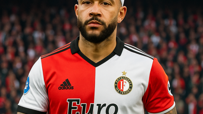 Memphis Depay Focused on the Pitch